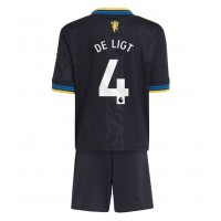 Manchester United Matthijs de Ligt #4 Tretí Detský futbalový dres 2025-26 Krátky Rukáv (+ trenírky)